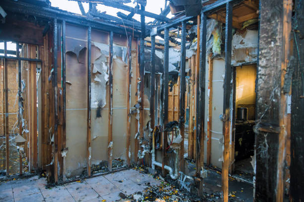 Professional Fire Damage Restoration technician working in Sicklerville, NJ